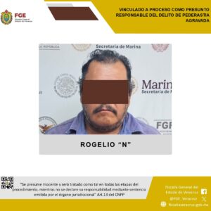 Fiscalía de Veracruz logra vinculación a proceso contra presunto responsable de pederastia agravada en Alto Lucero