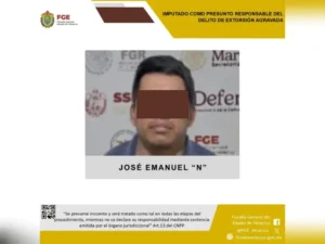 Detienen y procesan a presunto extorsionador en la zona norte del estado