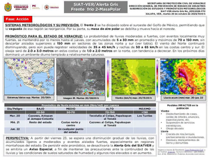 Ayuntamiento de Las Choapas mantiene activa Alerta Gris ante persistencia de lluvias
