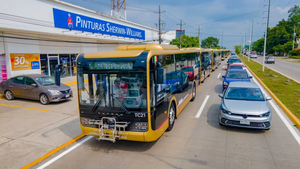 Prevé Rocío Nahle García la modernización del transporte urbano en Tuxpan