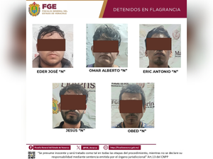 Desarticulan célula delictiva en Jáltipan mediante despliegue de la FGE de Veracruz